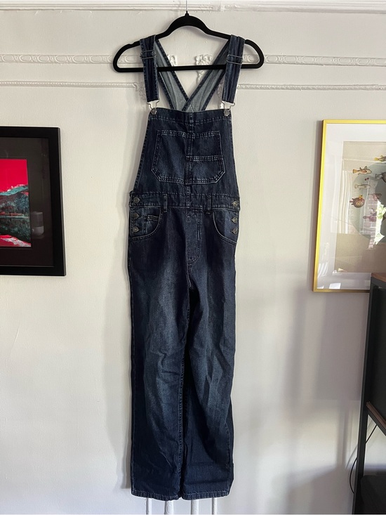 We The Free Pants - We The Free Dark Blue Denim Women's Overalls